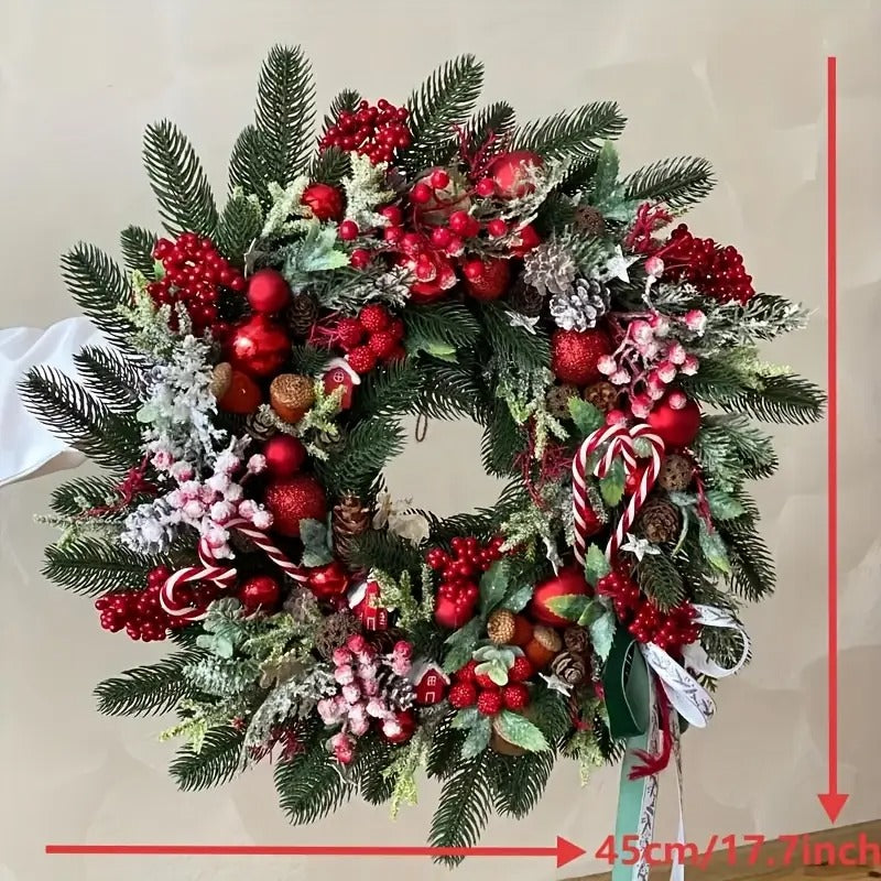 NNETM Christmas Wreath Door Hanging Decoration