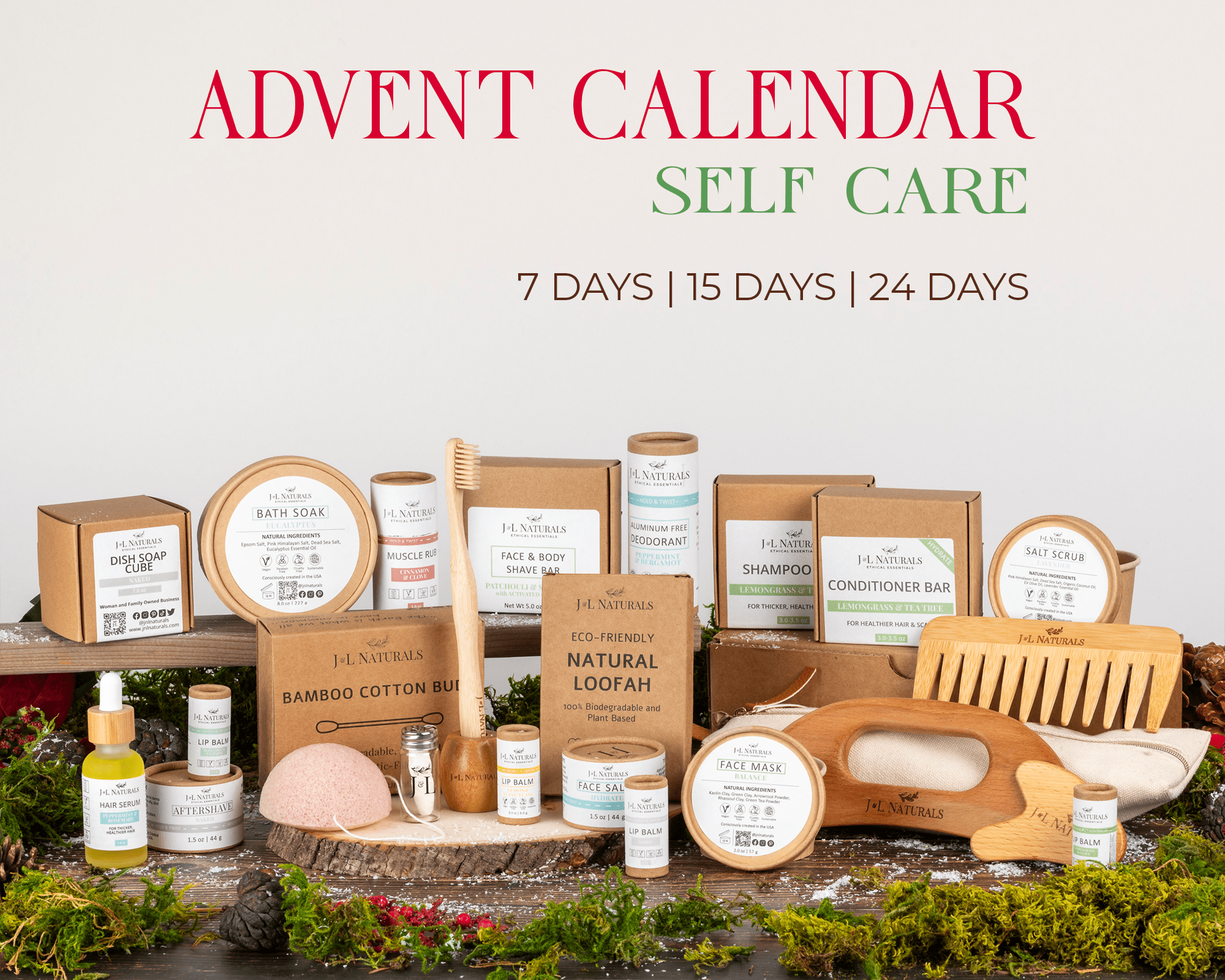J&L Naturals Christmas Advent Calendar | Direct Furnish