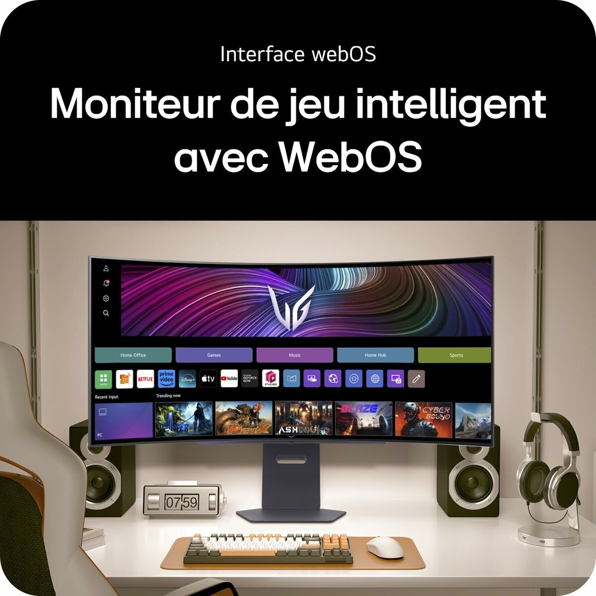 LG Monitor LG 45GX90SA - B Wide Quad HD 45" | Direct Furnish