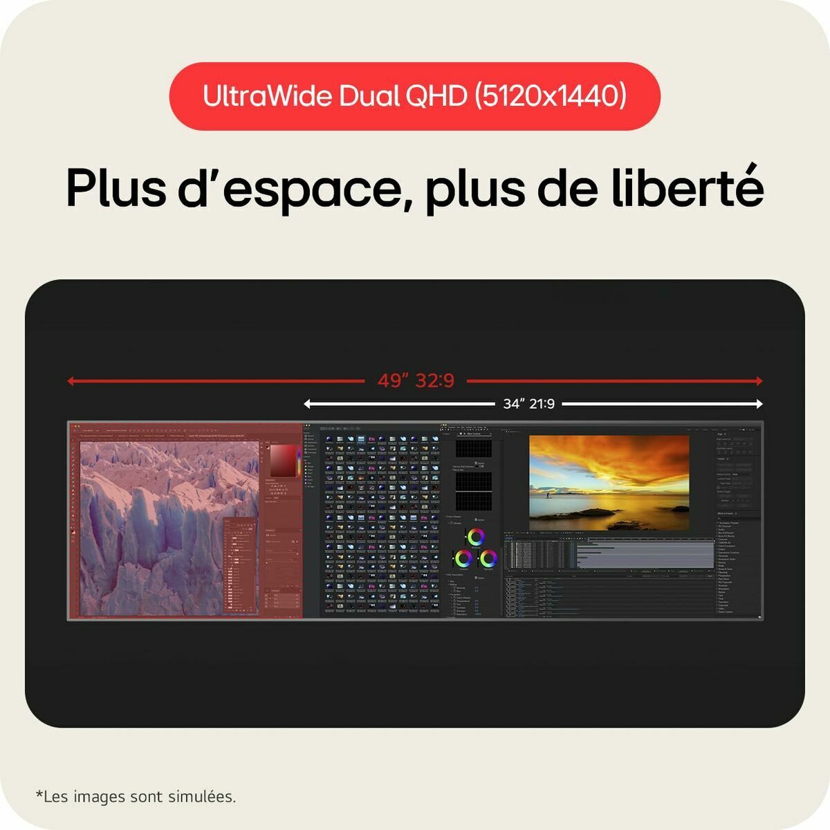 LG Monitor LG 49U950A - W 49" | Direct Furnish