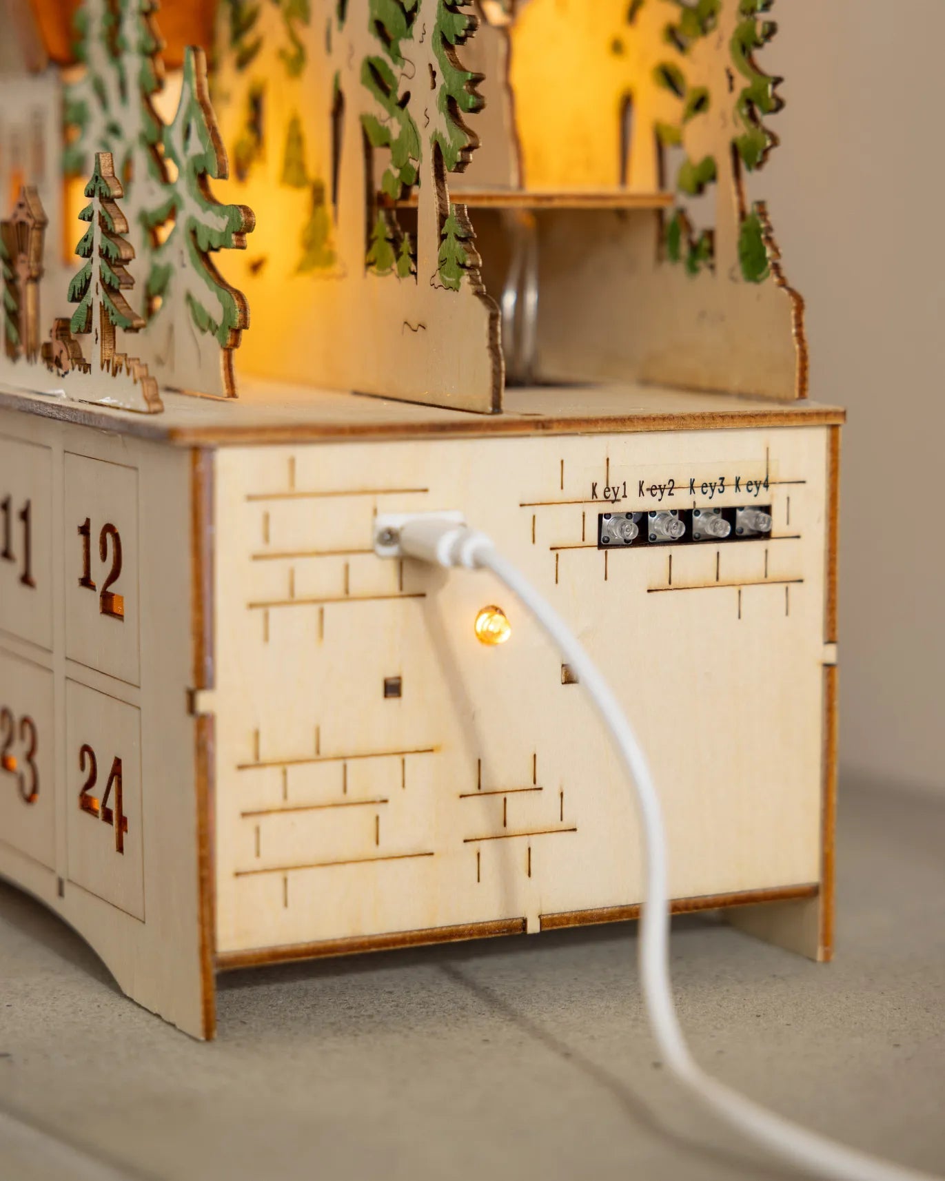 My Furniture Store Lit Wooden Christmas Advent Calendars | Direct Furnish