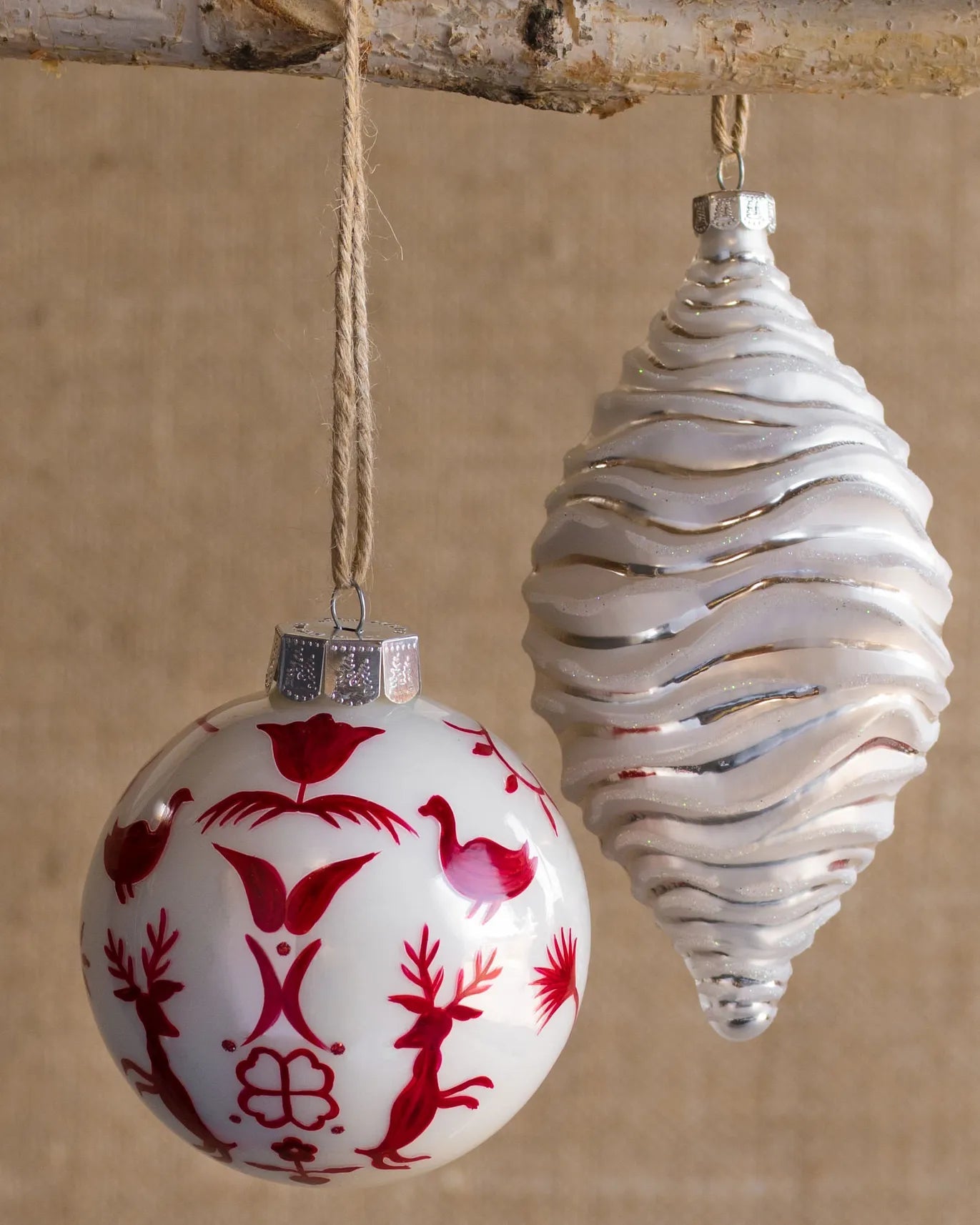 My Furniture Store Nordic Frost Christmas Bauble Collection | Direct Furnish