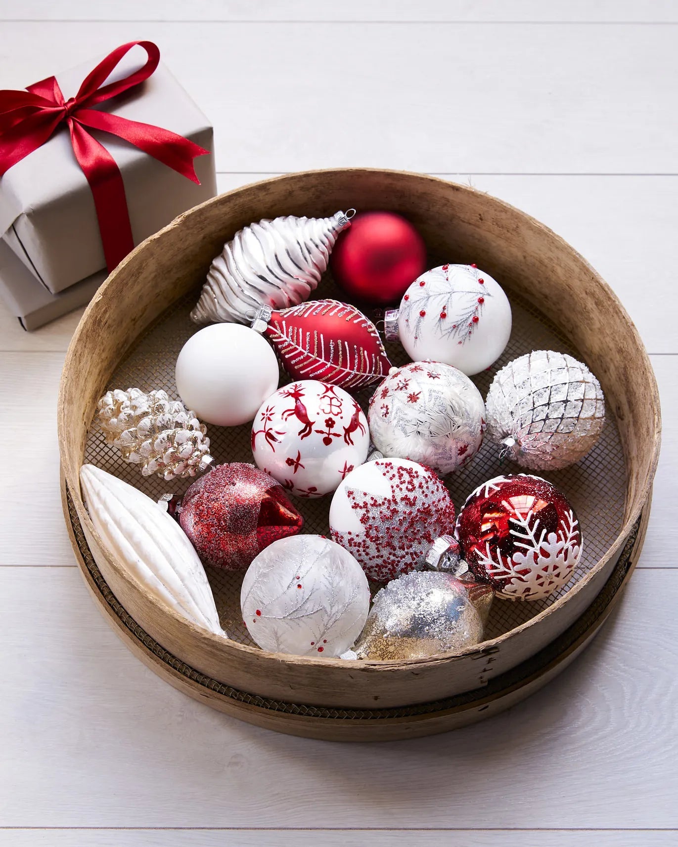 My Furniture Store Nordic Frost Christmas Bauble Collection | Direct Furnish