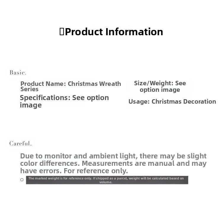 NNE Living Christmas gift, Christmas wreath, door hanging | Direct Furnish