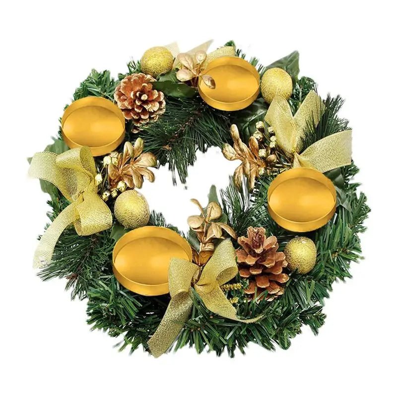 NNEOBA NNEOBA Christmas Candle Ring Wreath | Direct Furnish