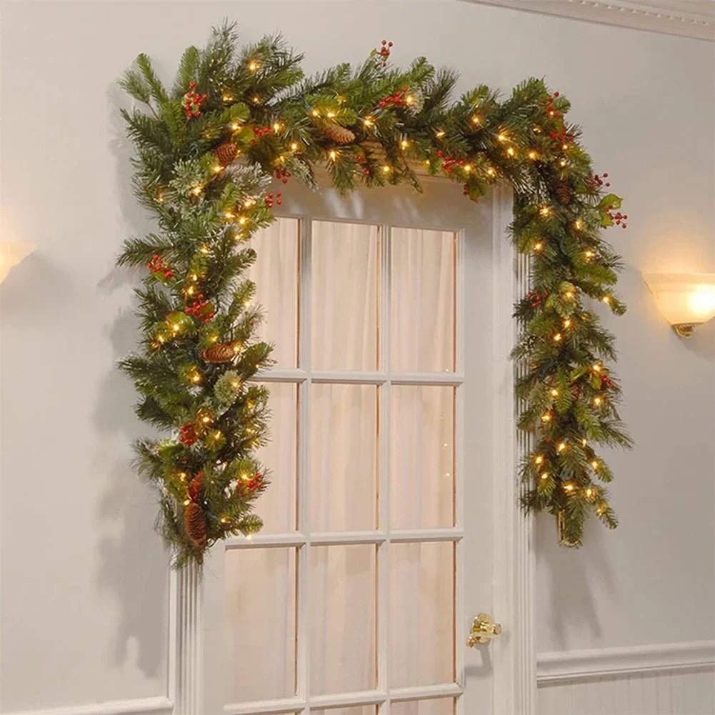 NNEOBA NNEOBA Christmas Garlands with Pinecones and Red Berries | Direct Furnish