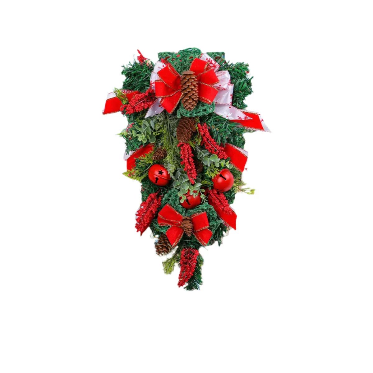 NNEOBA NNEOBA Christmas Wreath with Bell Pinecone | Direct Furnish