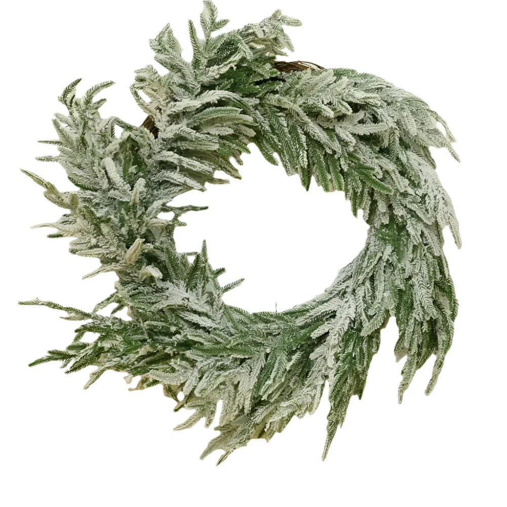 NNEOBA NNEOBA Large Christmas Pine Wreath Artificial Green Holiday Wreath | Direct Furnish