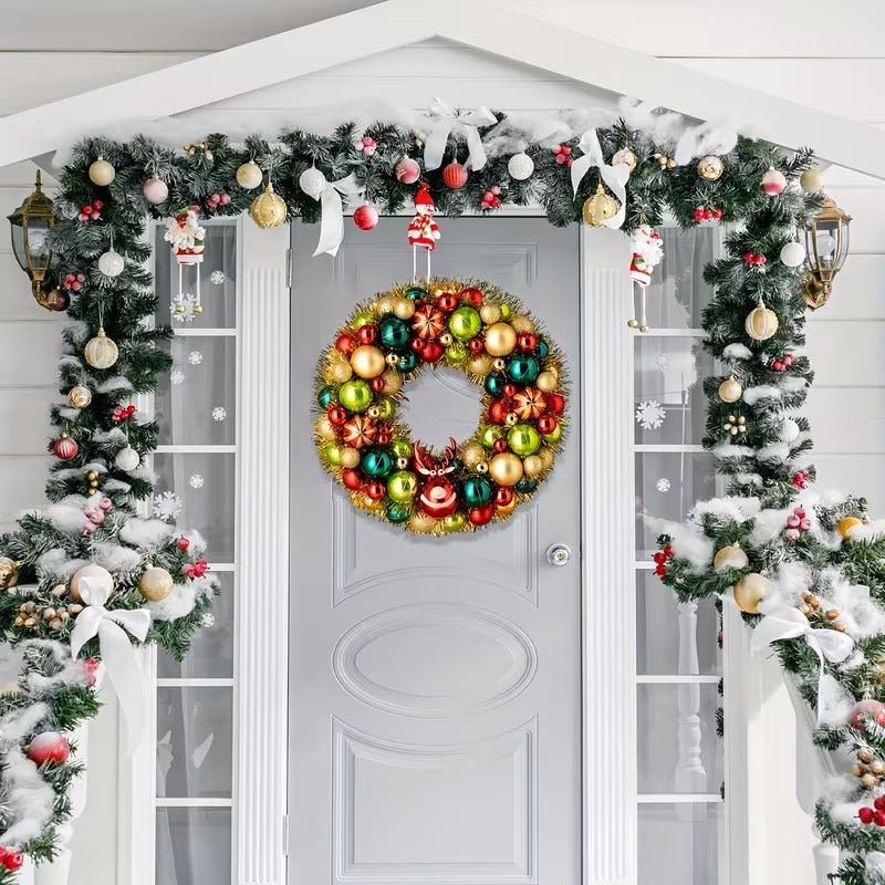 NNETM NNETM Christmas Ball Wreath Door Hanger | Direct Furnish