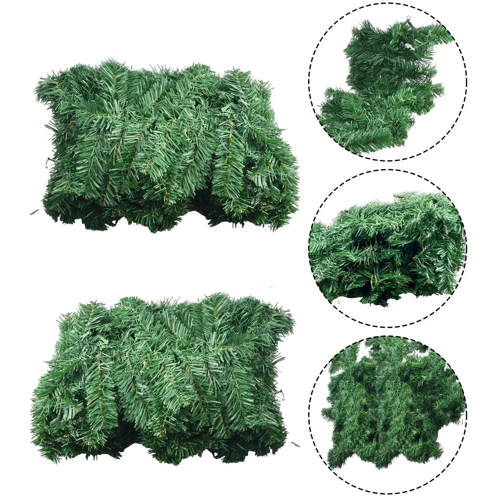 OBA Artificial Christmas Green Garland Wreath Decoration | Direct Furnish