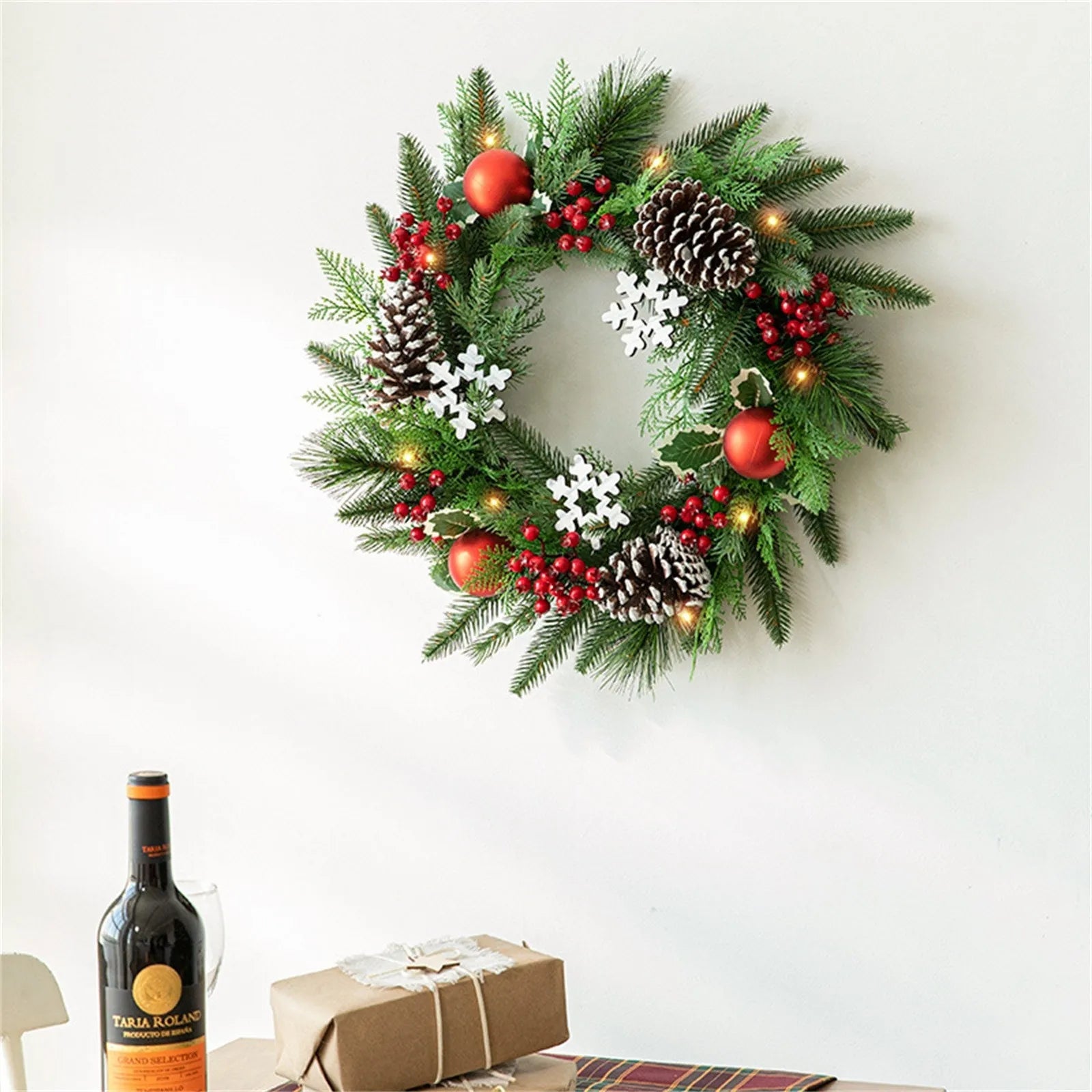 OBA Artificial Christmas Wreath Door Hanging Decor | Direct Furnish