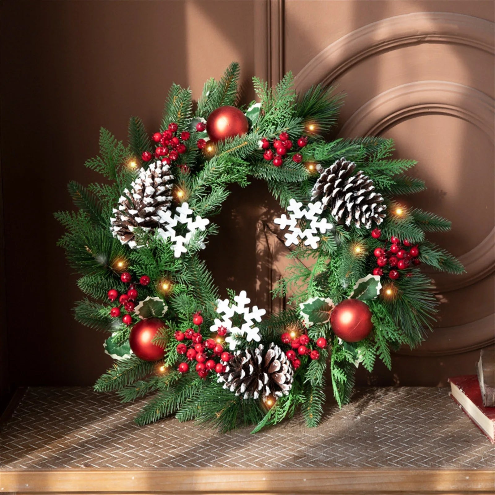 OBA Artificial Christmas Wreath Door Hanging Decor | Direct Furnish
