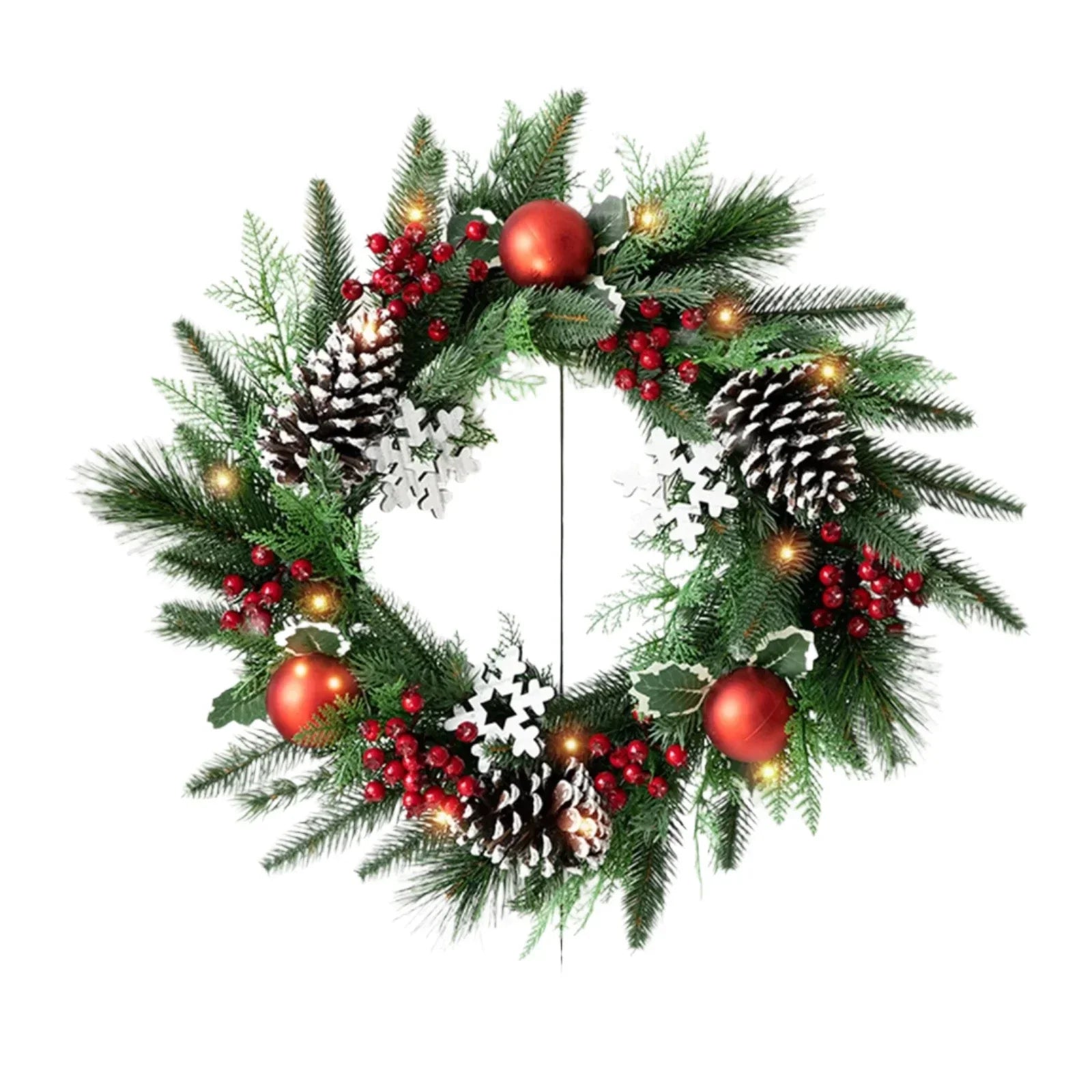 OBA Artificial Christmas Wreath Door Hanging Decor | Direct Furnish