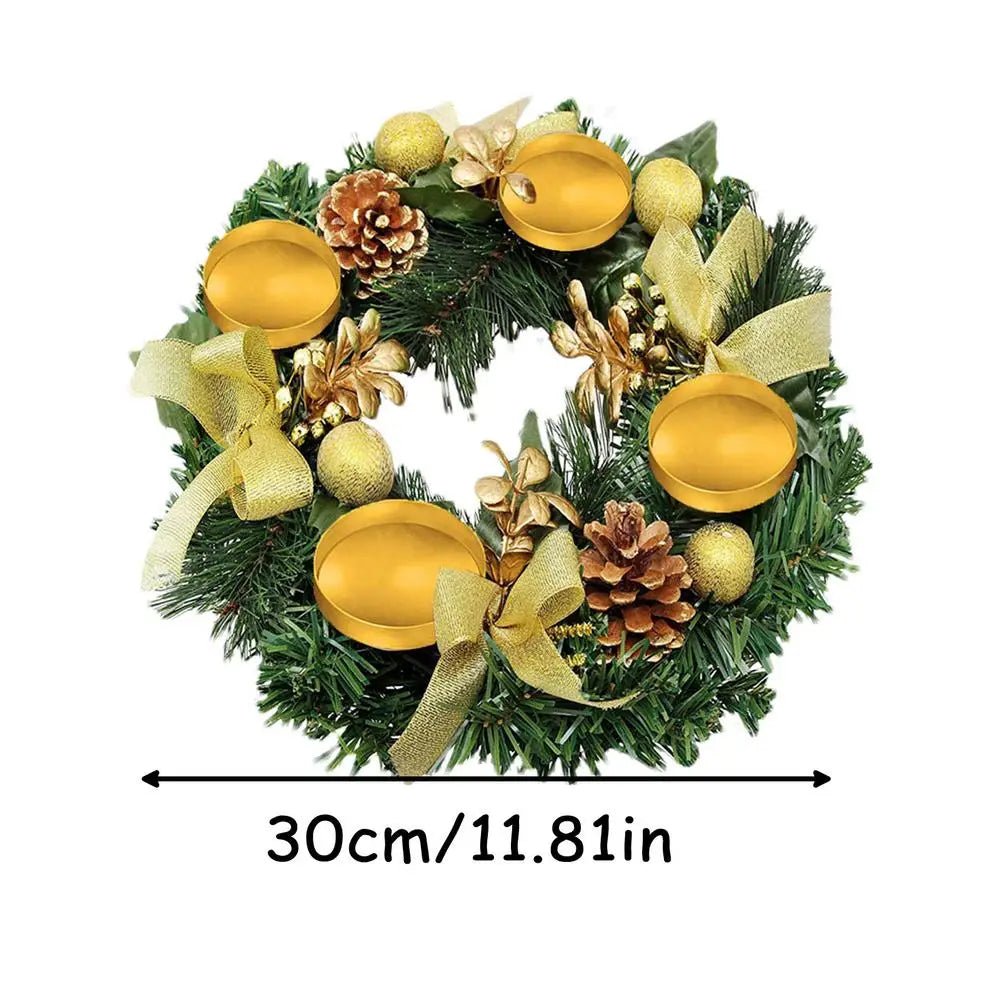 OBA Christmas Candle Ring Wreath | Direct Furnish