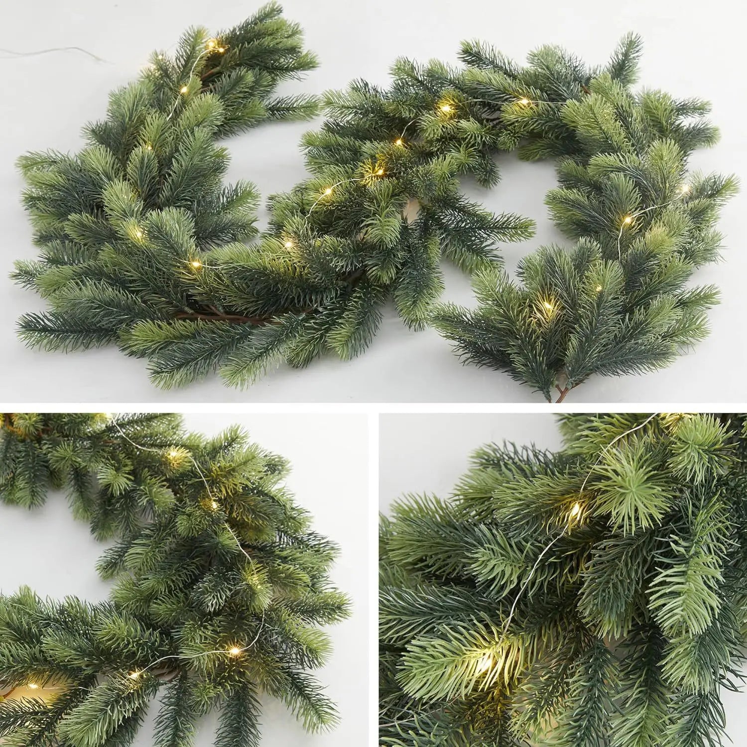 OBA Christmas Garland Artificial Pine Needles | Direct Furnish