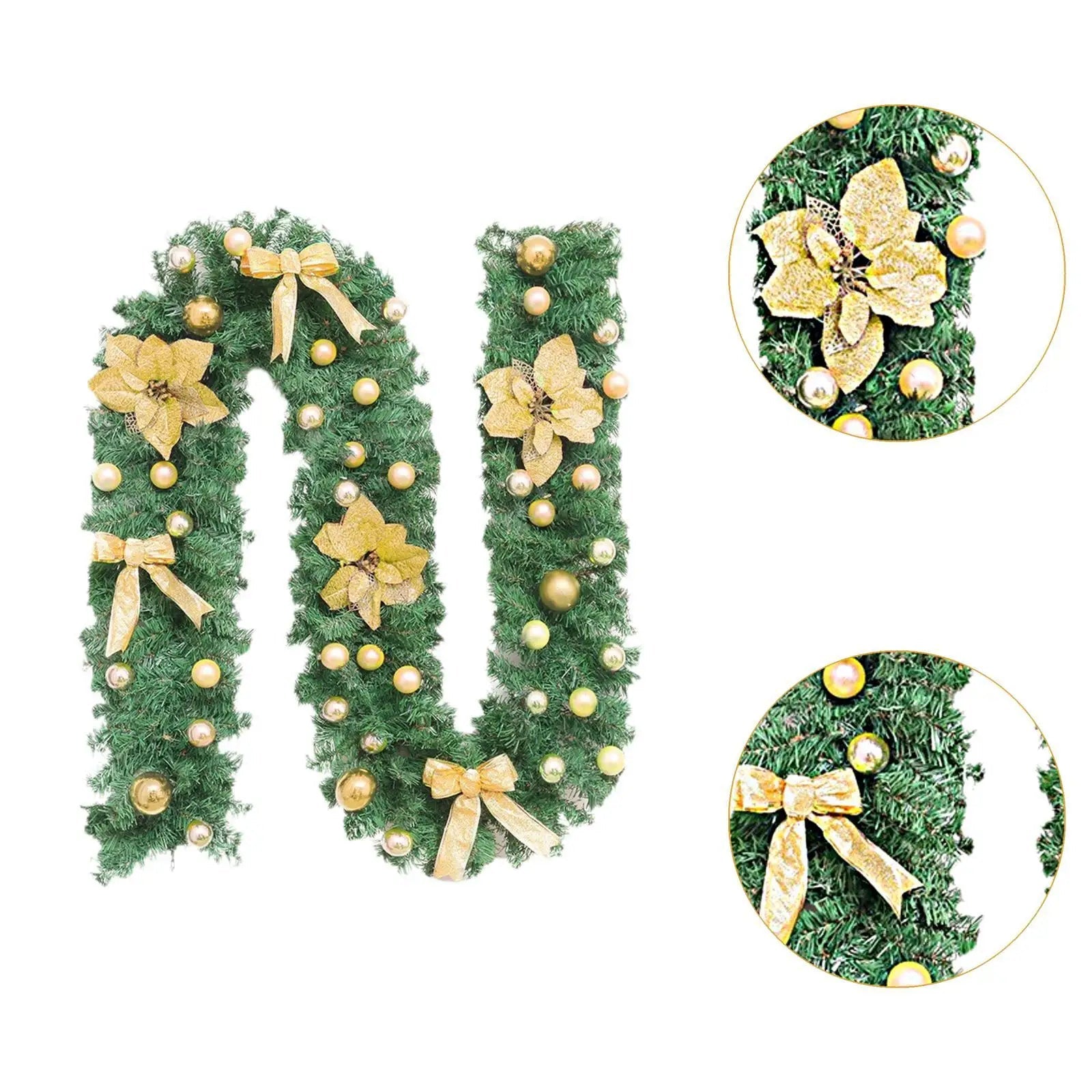 OBA Christmas Garland Hanging Ornament Wreath Decoration | Direct Furnish