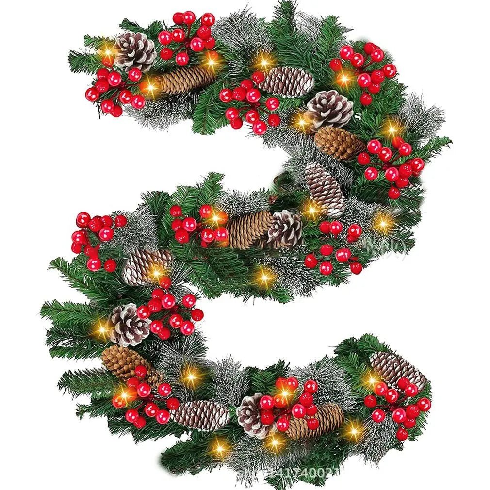 OBA Christmas Garland Rattan Wreath | Direct Furnish