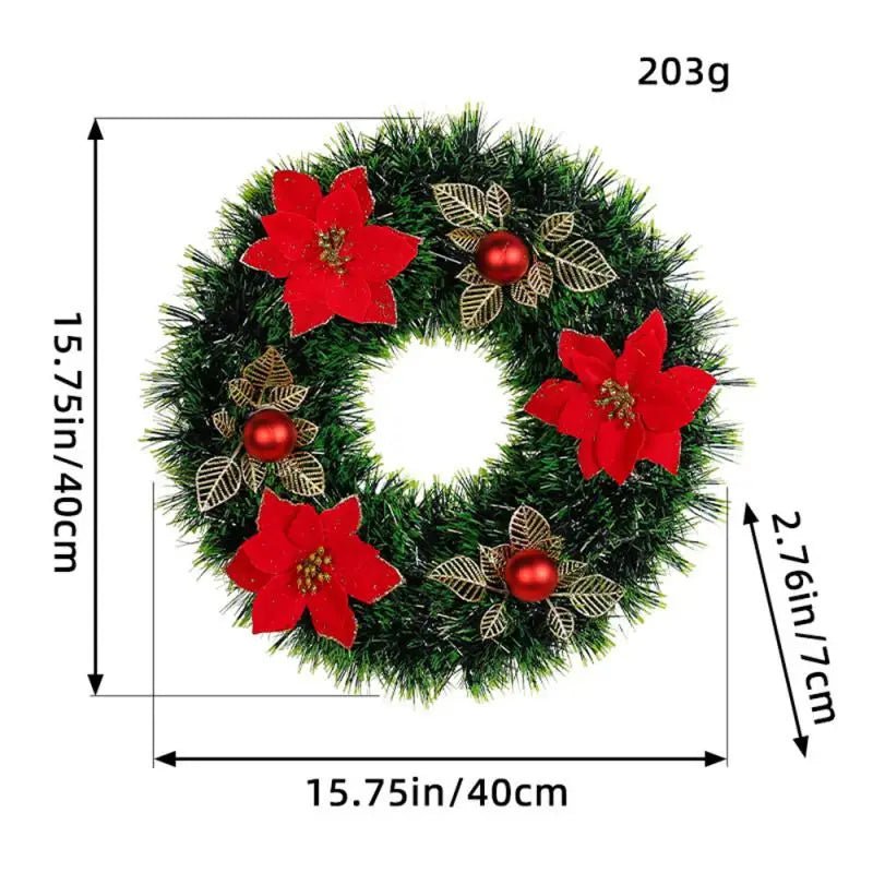 OBA Christmas Wreath Hanging Miniature Garland Decoration | Direct Furnish