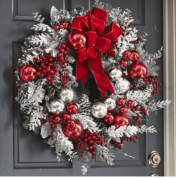OBA Christmas Wreath Rattan Set for Doors | Direct Furnish