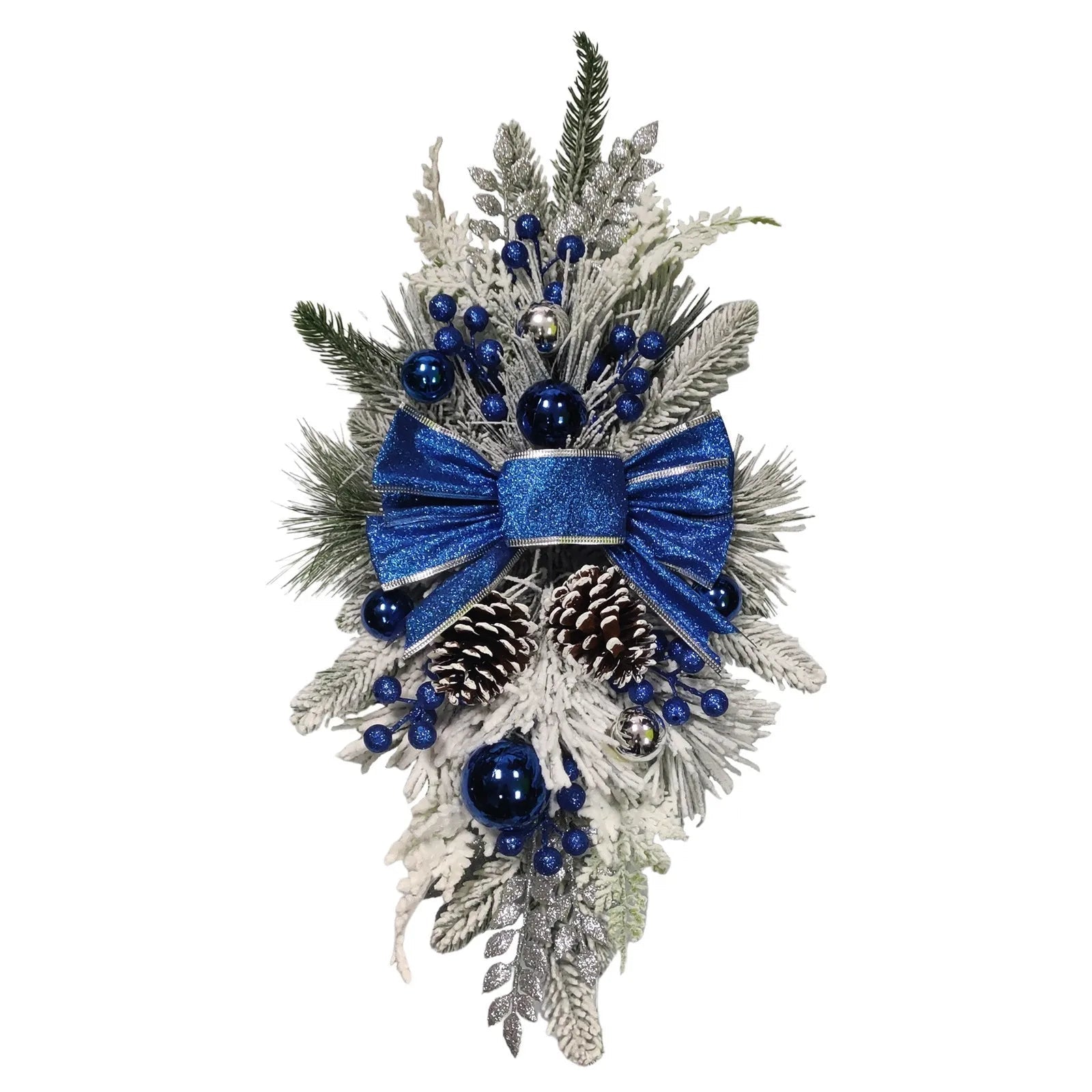 OBA Christmas Wreath Rustic Double Pinecone Decor | Direct Furnish