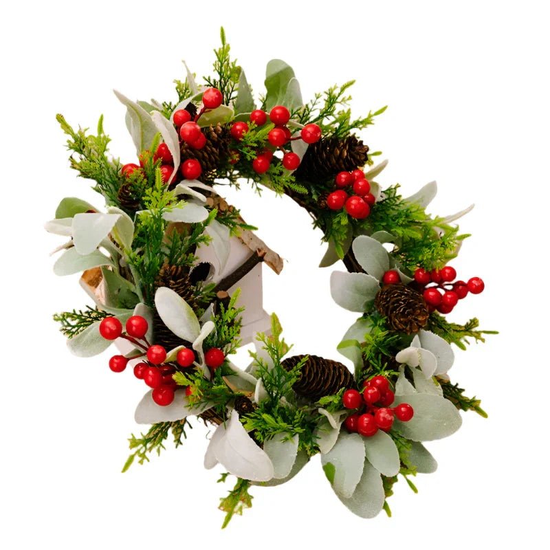 OBA Christmas Wreath Simulated Garland Hanging Decor | Direct Furnish