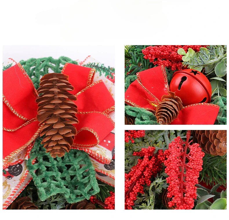 OBA Christmas Wreath with Bell Pinecone | Direct Furnish