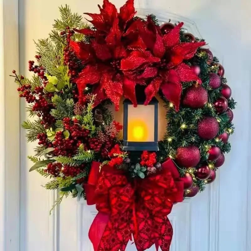 OBA Christmas Wreath with Lamp | Direct Furnish