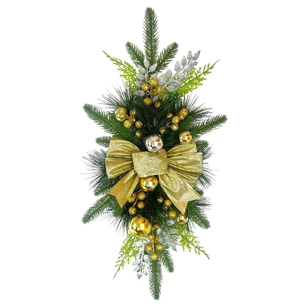 OBA Cordless Christmas Stairway Swag Trim Wreath | Direct Furnish