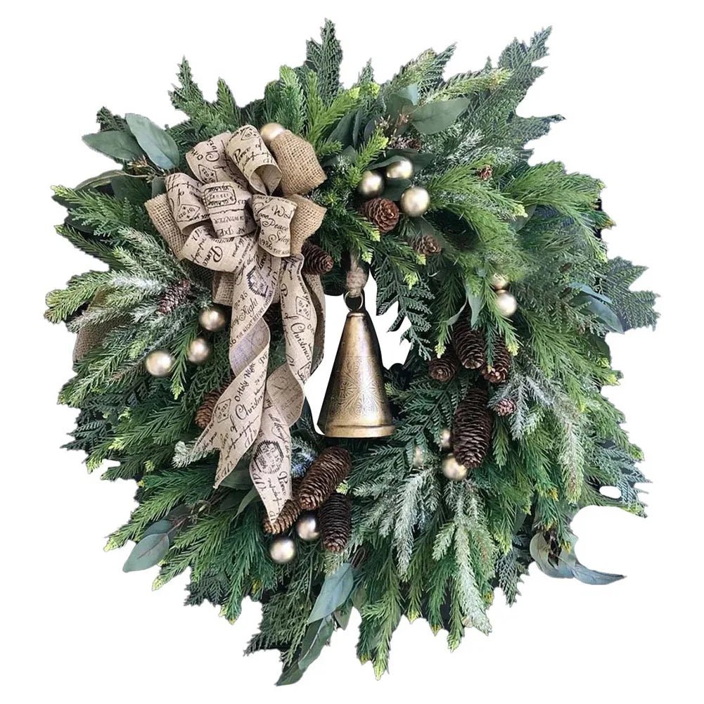 OBA Farmhouse Christmas Wreath with Bells | Direct Furnish