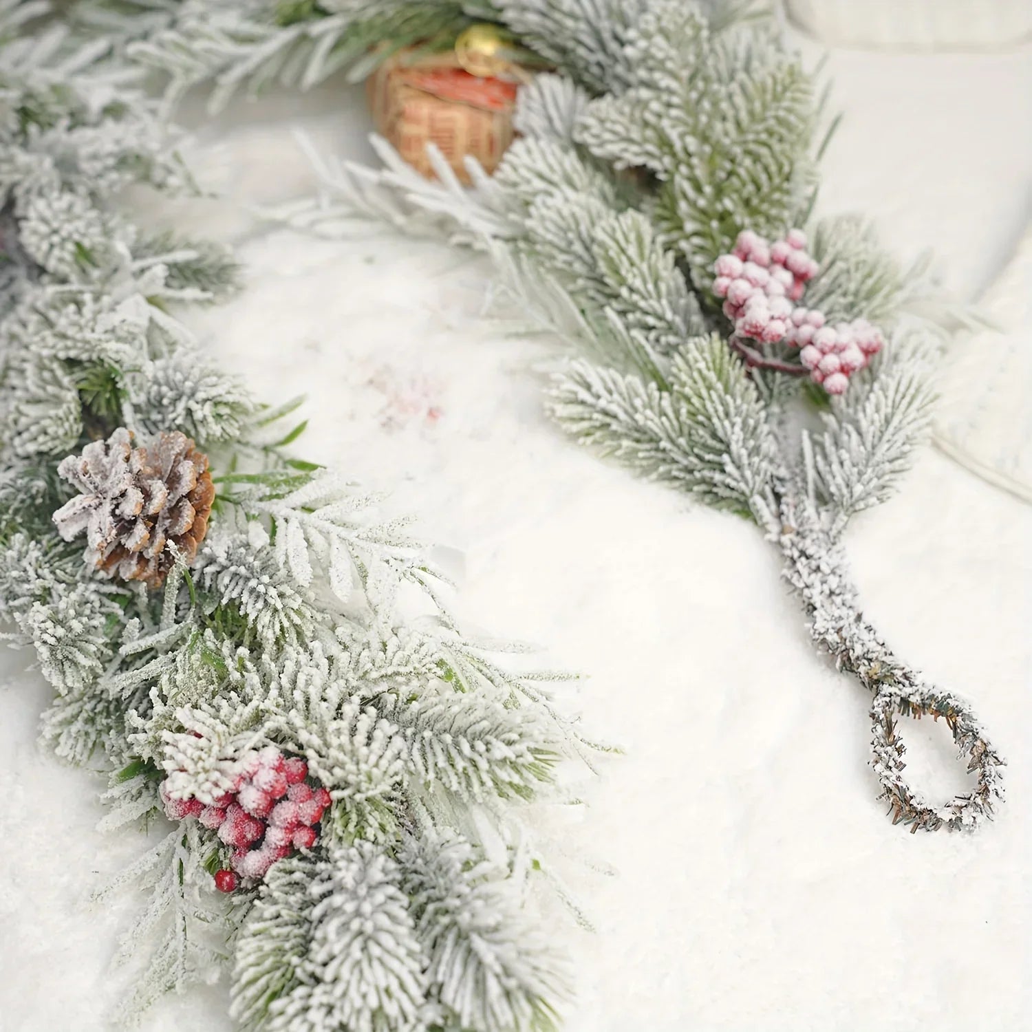 OBA Red Berry Christmas Wreath Holiday Decor | Direct Furnish