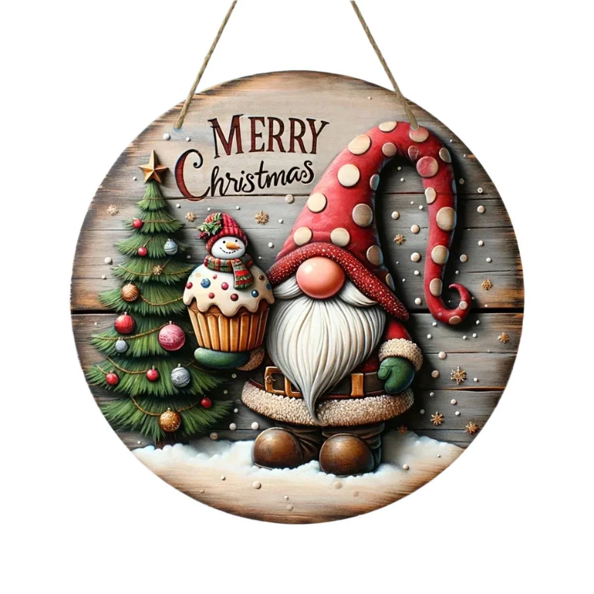 OBA Wooden Merry Christmas Hanging Decoration | Direct Furnish