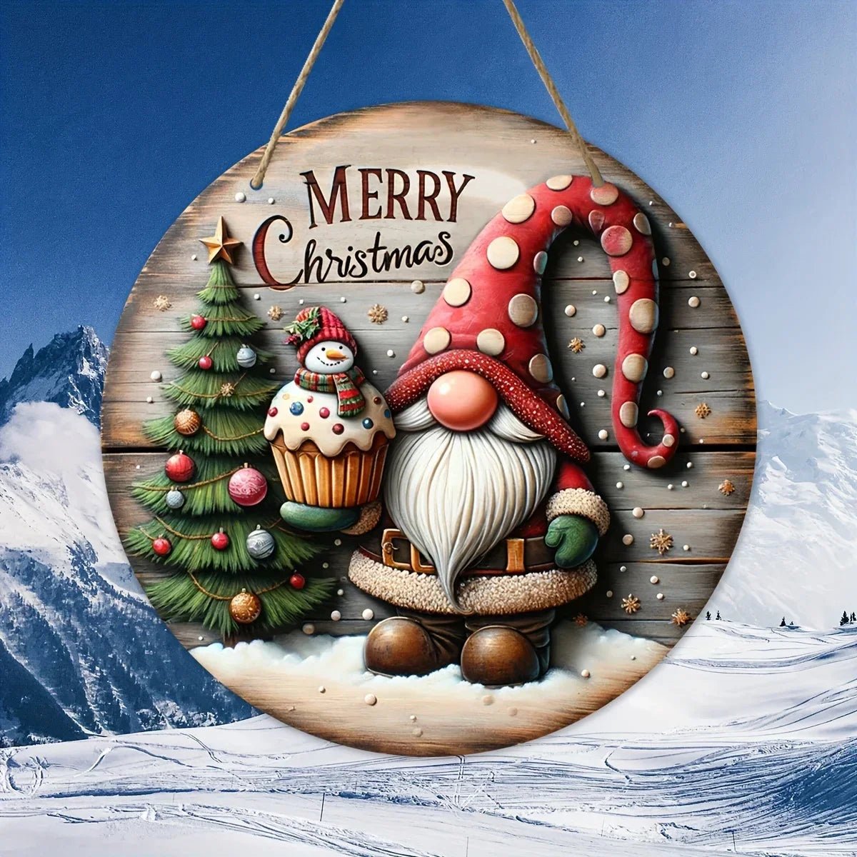 OBA Wooden Merry Christmas Hanging Decoration | Direct Furnish