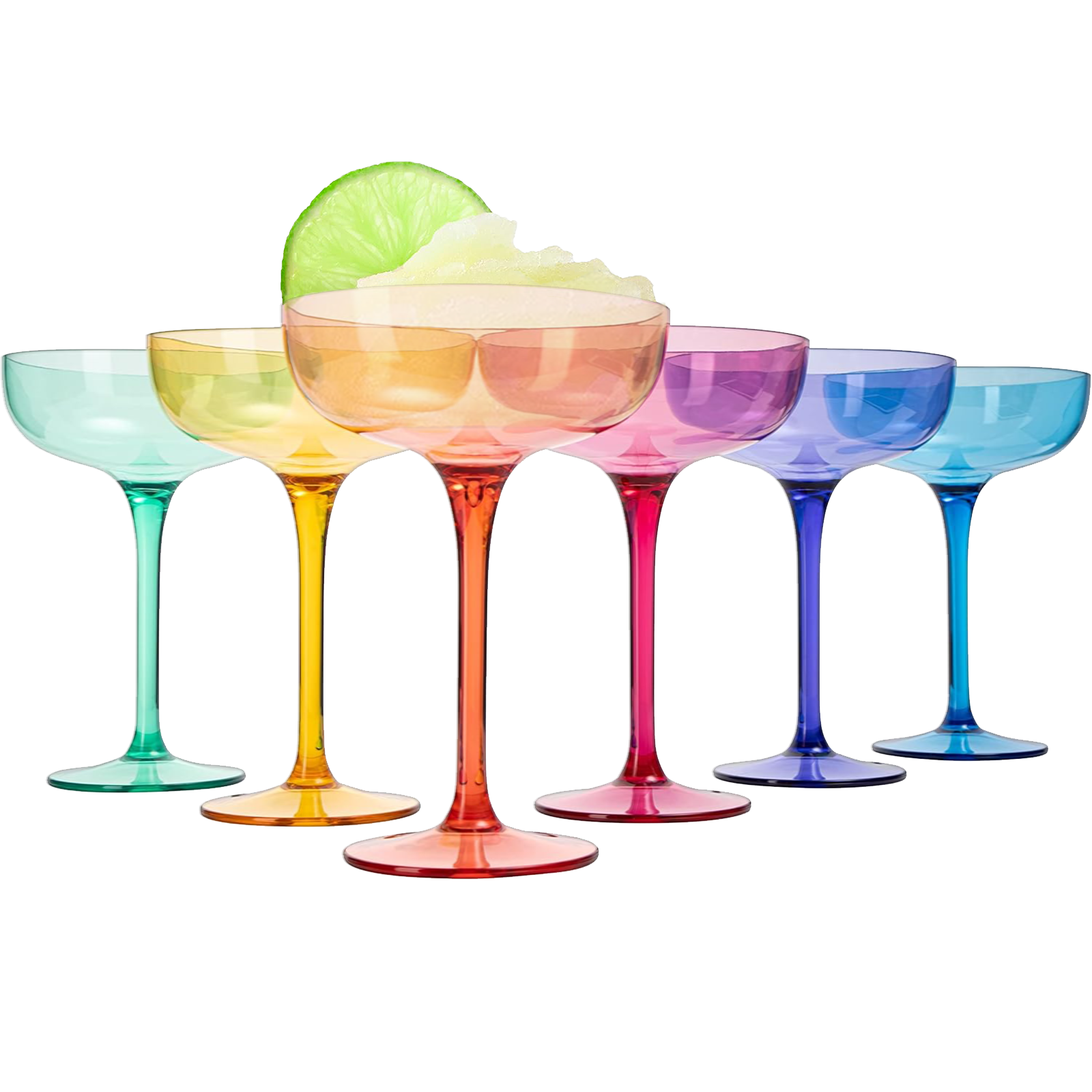 The Wine Savant European Style Crystal, Stemmed Wine Glasses, Acrylic Glasses Tritan Drinkware, Unbreakable Muted Color | Set of 6 | Shatterproof BPA - free plastic, Reusable, All Purpose Glassware, Hand Wash Only 15oz | Direct Furnish