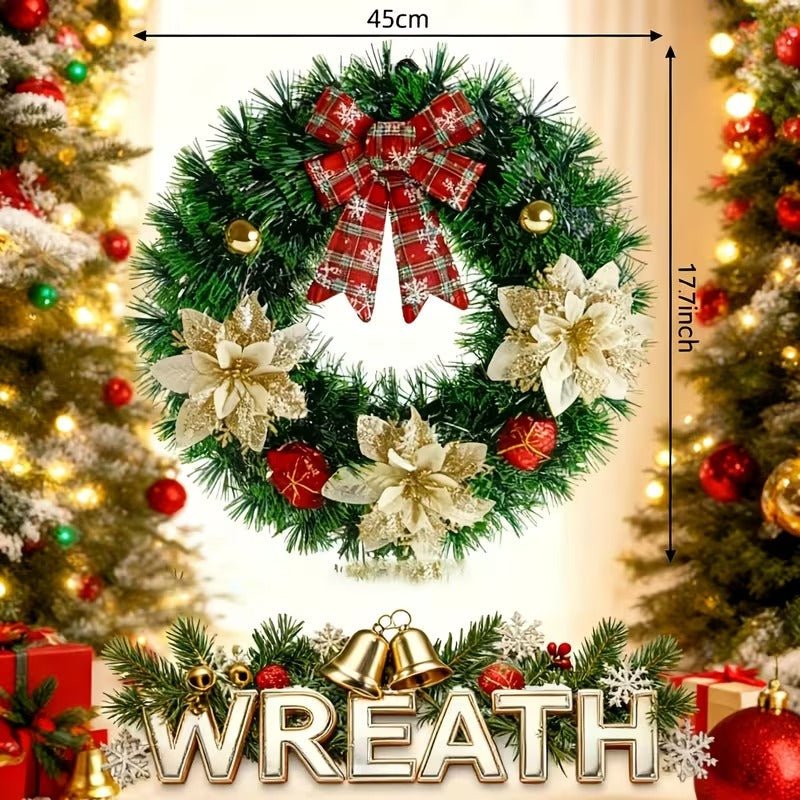 TM Christmas Door Wreath Classic Wall Hanging | Direct Furnish