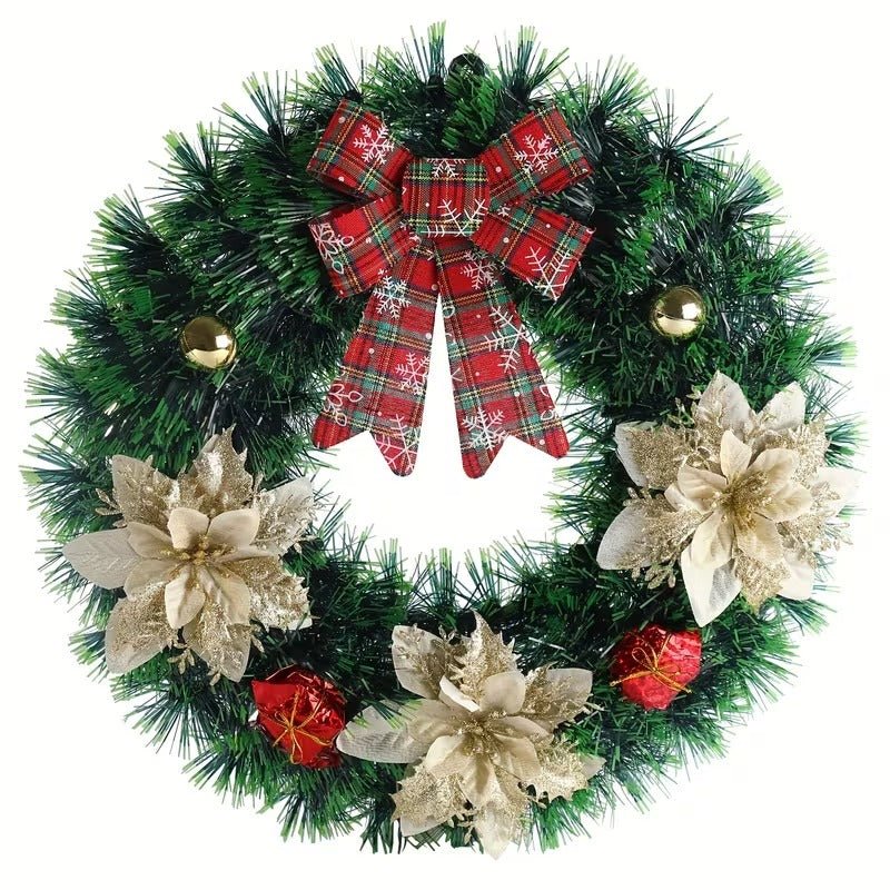 TM Christmas Door Wreath Classic Wall Hanging | Direct Furnish