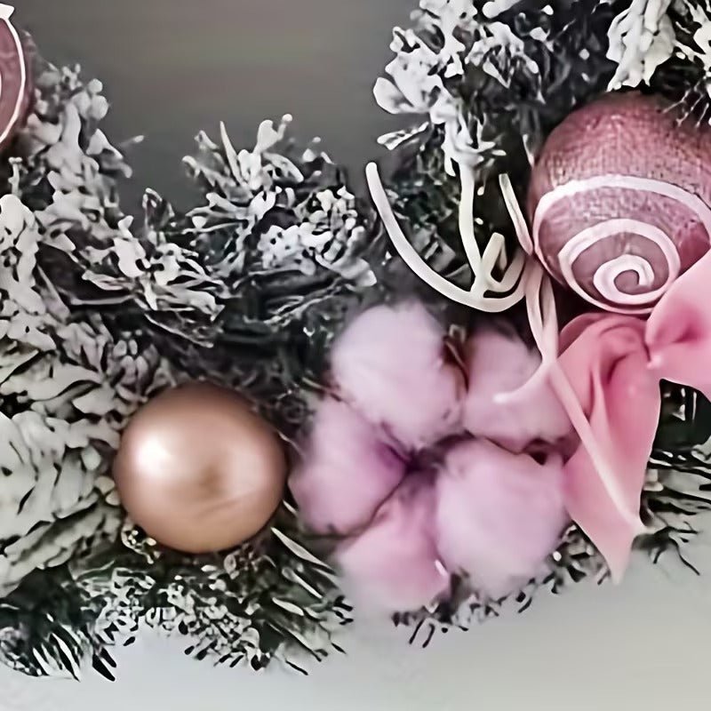 TM Christmas Snowflake Wreath Holiday Decoration | Direct Furnish